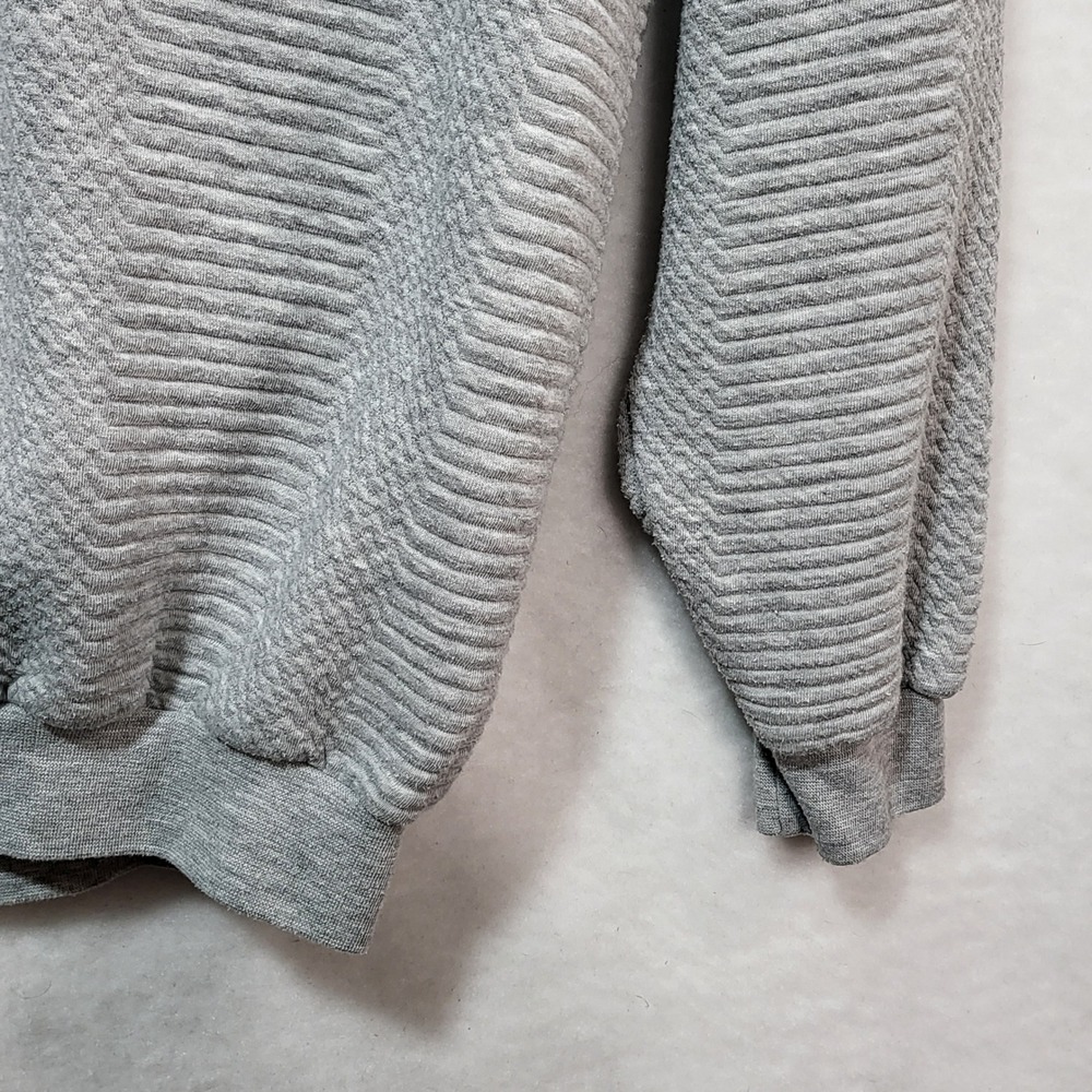 LD-Sport International Mens‎ 2XLT Textured Ribbed Long Sleeve Polo Sweatshirt - Picture 4 of 9